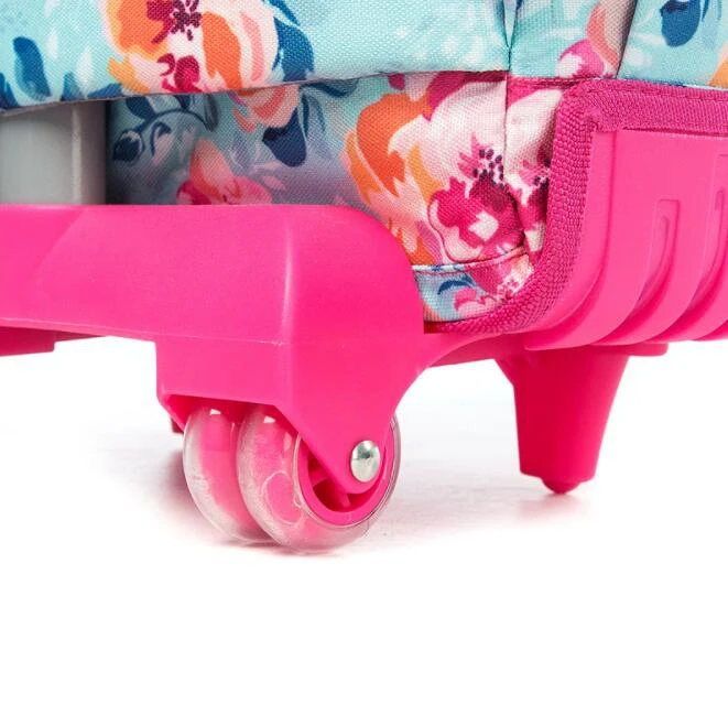 Girls School Rolling backpack Bag Children School Wheeled Backpack School Trolley Backpack School trolley bags set lunch bag