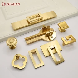 LSTABAN Chinese Style Bronze Gold Cabinet Door Handle Drawer Shoe Cabinet Wine Cabinet Door Handle Furniture Handle