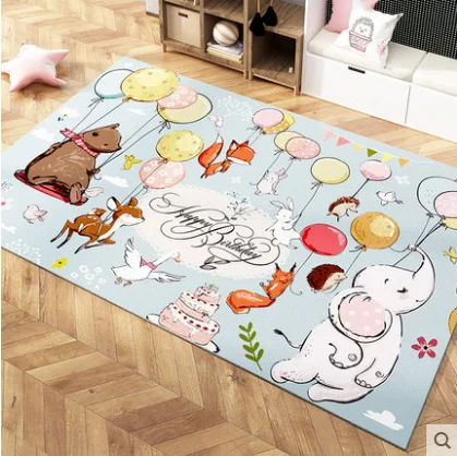 Baby Play Mats Kids Crawling Carpet Floor Rug Baby Bedding Rabbit Blanket Cotton Game Pad Children Room Decoration