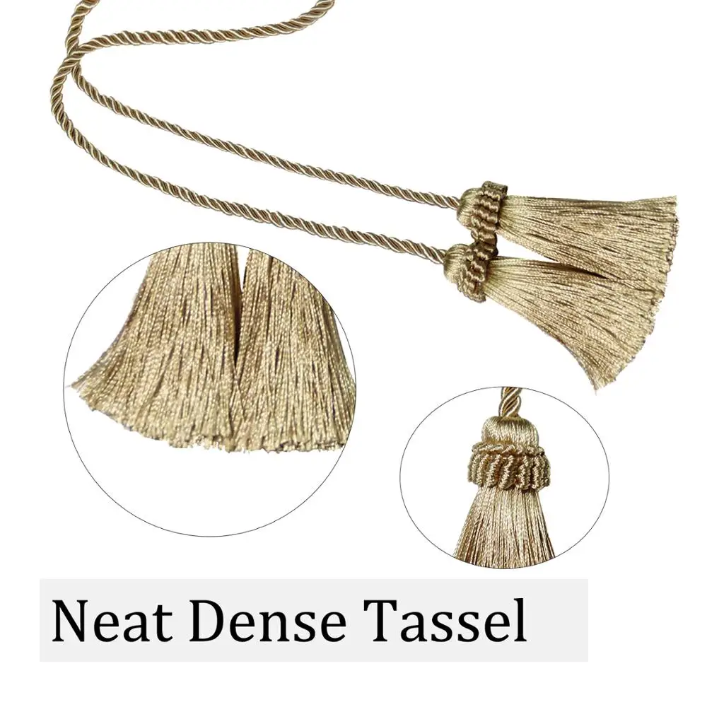 1Pc Tassels Curtain Tieback Fringe Handmade Hanging Ball Curtain Tie Backs Buckle Rope Tape Curtains Holder Room Accessories