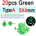 20 Verdes 5x4mm A