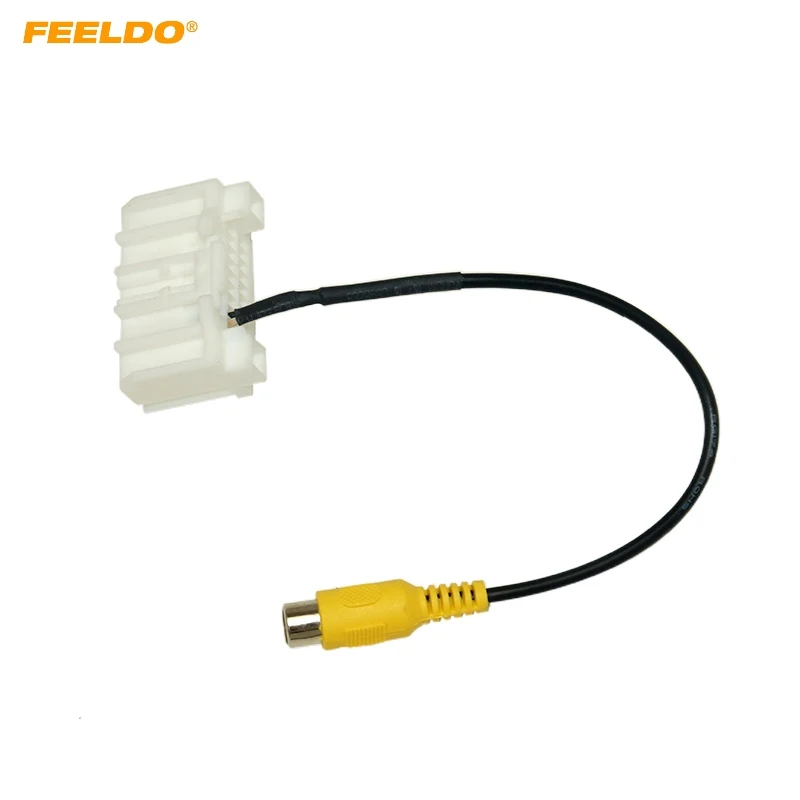 FEELDO Car Wiring Harness Connector Support Camera Input For Jeep Wrangler(11-17)/Grand Cherokee(08-13)/Compass OEM Radio Stereo