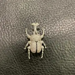 insect beetle brooch unisex fashion jewelry for men & women copper with cubic zircon decoration