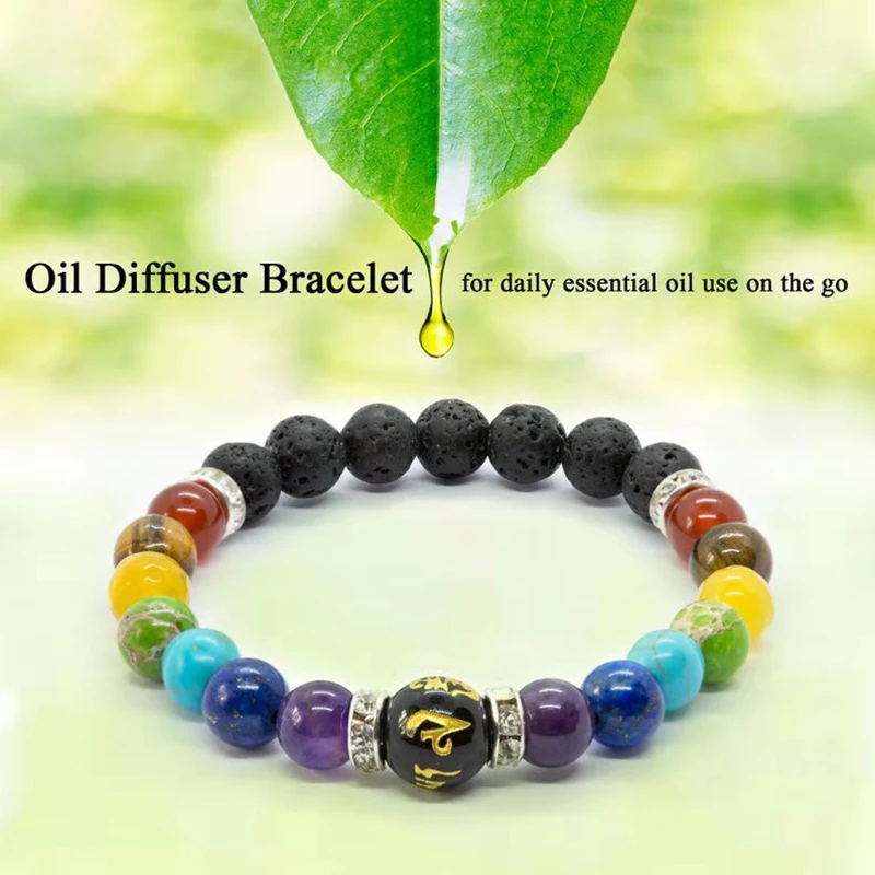 Bracciale con perline di cristallo in pietra naturale per donna unisex 7 Chakra Protezione energetica Guarigione Prosperà Bracciale Gioielli di buona fortuna 36 Bracciale con perline di cristallo in pietra naturale per donna unisex 7 Chakra Protezione energetica Guarigione Prosperà Bracciale Gioielli di buona fortuna 36