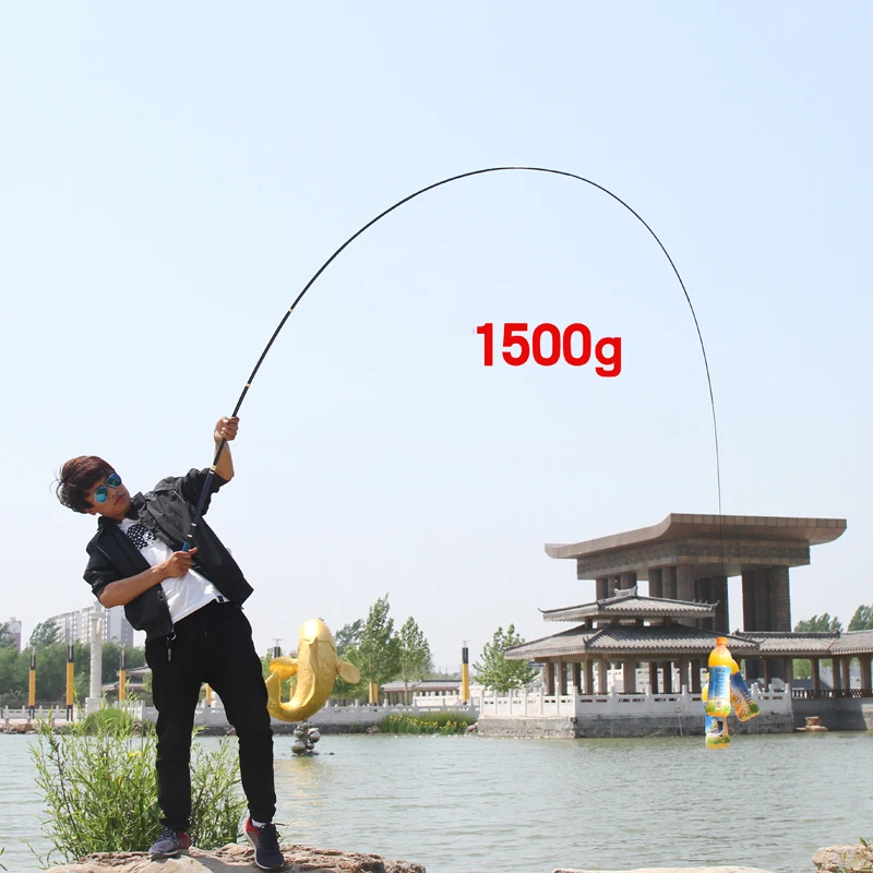 3.6M-6.3M Adjustable Positioning Fishing Rod Telescopic Ultra-Short Carbon Fishing Spinning Ultra Light Hard Stream Rod