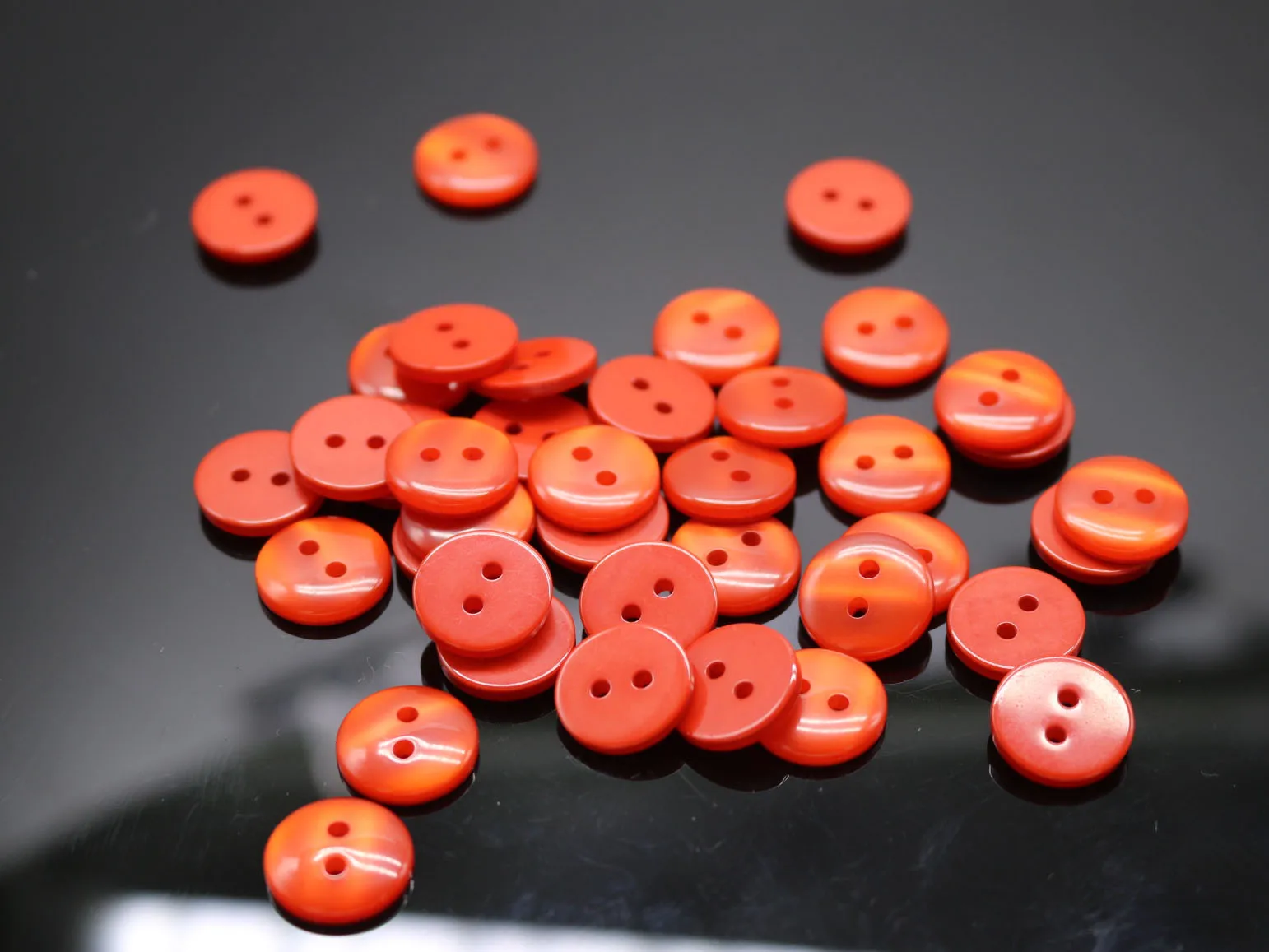 100pcs 9mm/10mm/11.5mm/12.5mm/15mm polyester button pearl buckle Sewing button Accessories resin shirt button for DIY