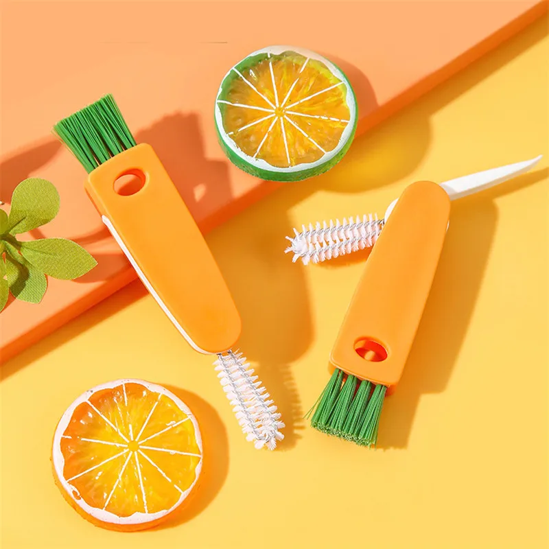 Radish Brushes Cleaner Multifunctional Cleaning Brush Wash Drinking Cover Cleaning Brush Thermos Cup Cover Gap Cleaning Brush