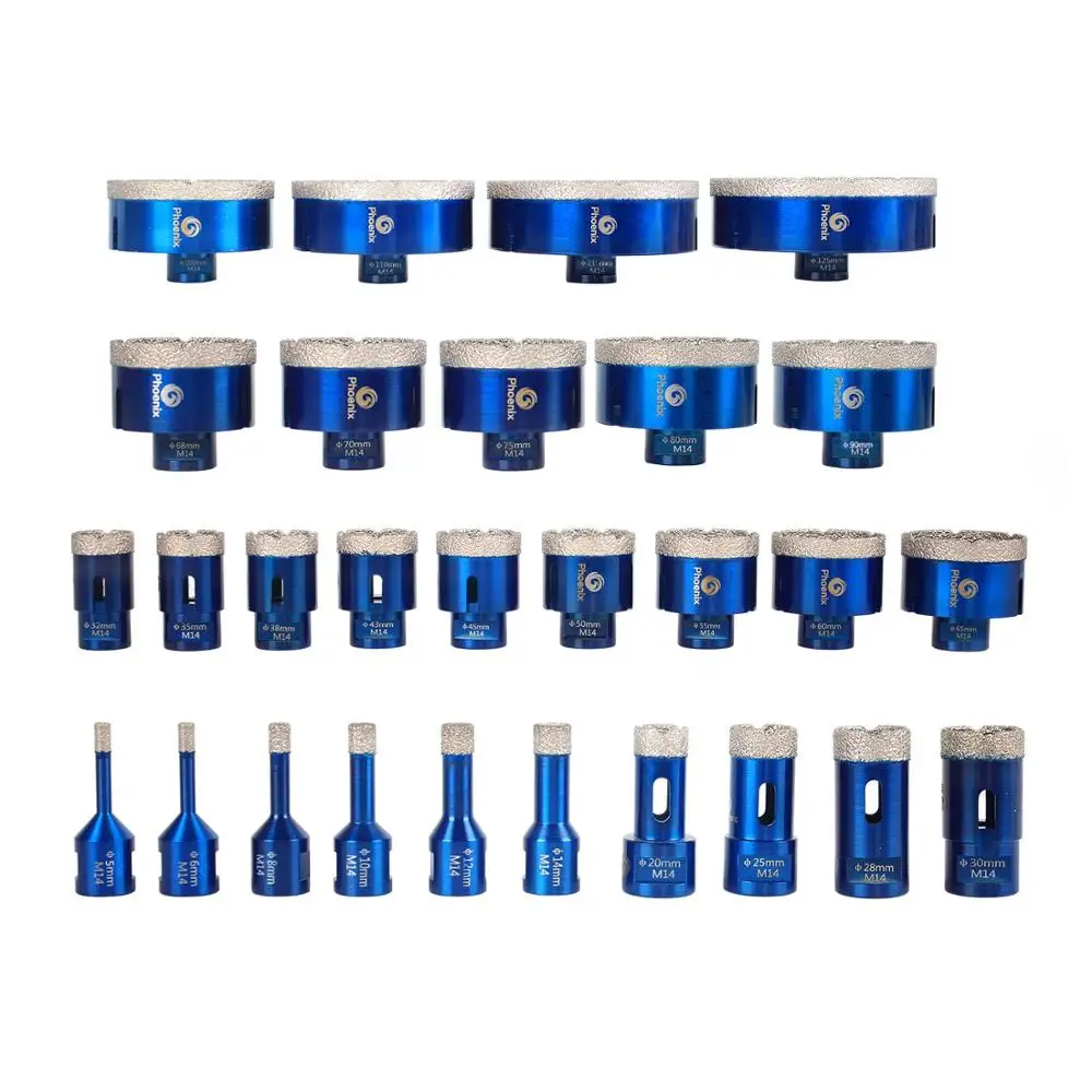 Raizi 1 Pc Diamond Drill Bit Porcelain Ceramic Tile Granite Marble Hole Saw Cutter Bits Angle Ginder Hole Drilling Tool