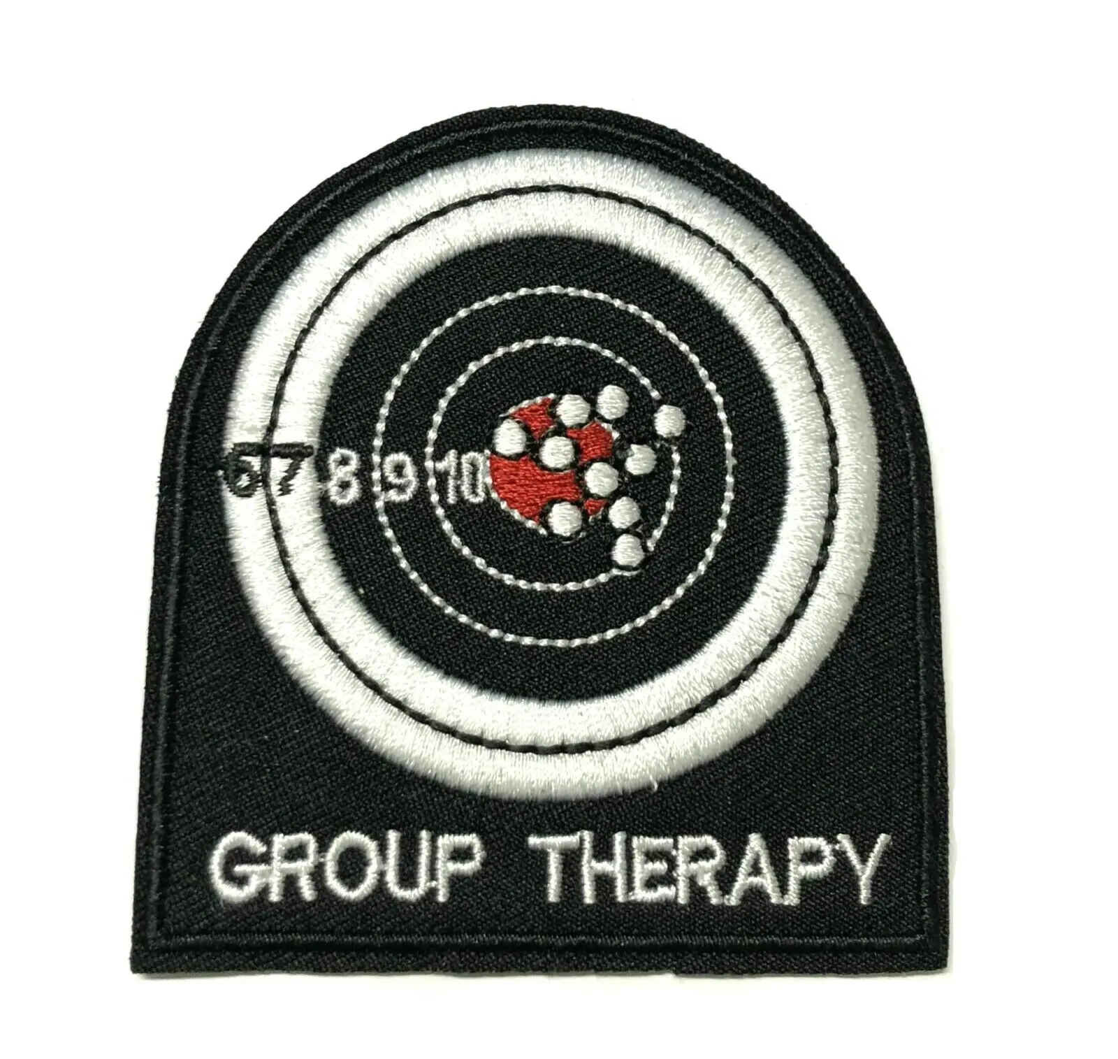 

GROUP THERAPY Embroidered Patch Iron-On Sew-On Badge Emblem Applique (≈ 7.3-7.8 cm