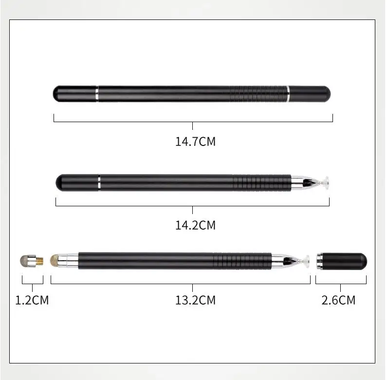 2 인 1 스타일러스 태블릿용 드로잉 펜, 정전식 스크린 Caneta 터치 펜 모바일 안드로이드 핸드폰용 스마트 펜슬 액세서리 최신