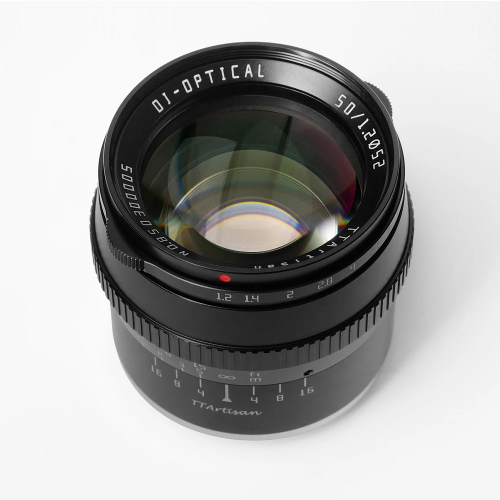 TTArtisan 50mm F1.2 Lens for Sony E Fujifilm M4/3 Canon M M43 Nikon Z Leica L Mount Camera Large Aperture MF APS-C Camera Lens