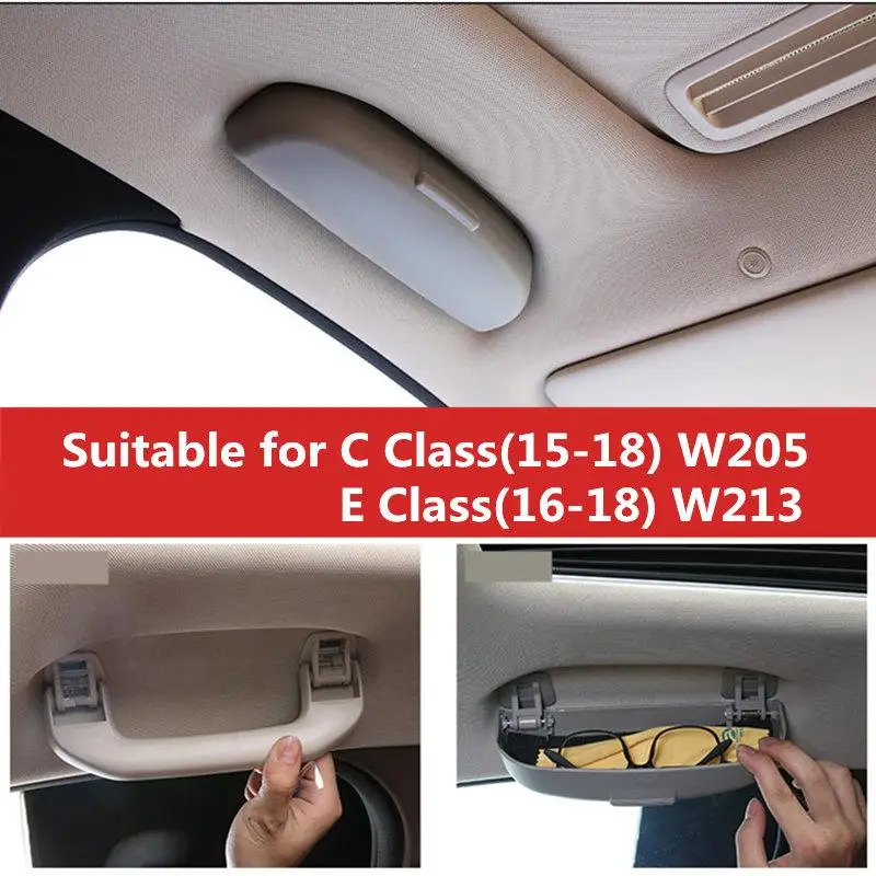 

Glasses case Sunglass Holder Case Box For Mercedes Benz E Class W213 A238 C238 C Class W205 C205 S205 GLS X166 Car Storage Box