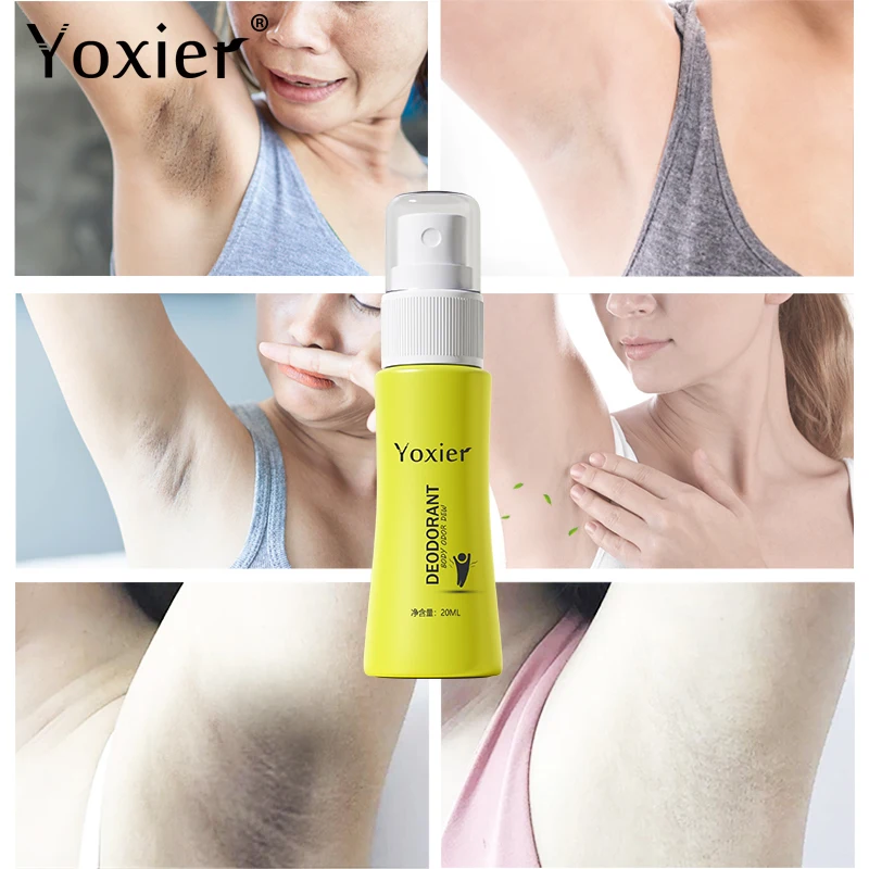 Deodorant Spray Aromatherapy Underarm Liquid Body Odor Clean Unisex Healthy Grape Seed Aloe Extract Convenient Body Care 20ML