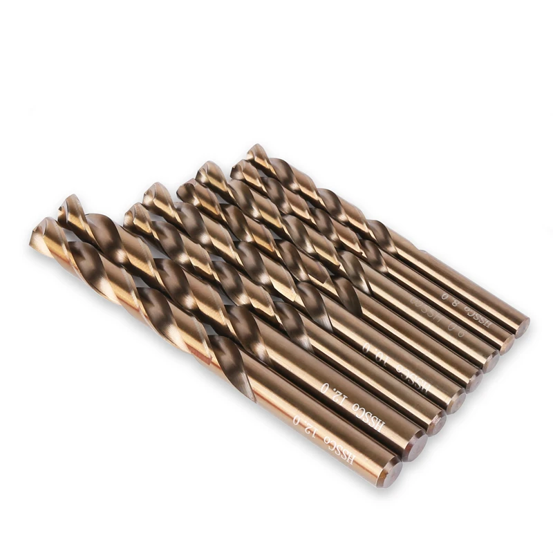 HSS M35 Spiralbohrer 3,0-13mm Gerader Schaft Lochsäge für Edelstahl, Aluminium, Eisen, Holz, Kunststoff, Metallbohrer – Detail 16