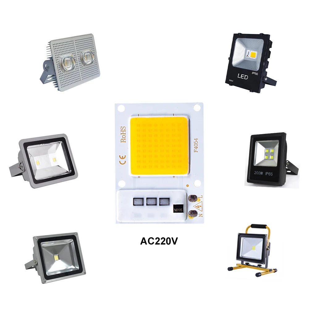 LED Chip Matrix COB Chip AC220V 10W 20W 30W Smart IC Keine Notwendigkeit Treiber Led-lampe Lampe für Flutlicht Scheinwerfer Outdoor Diy Beleuchtung