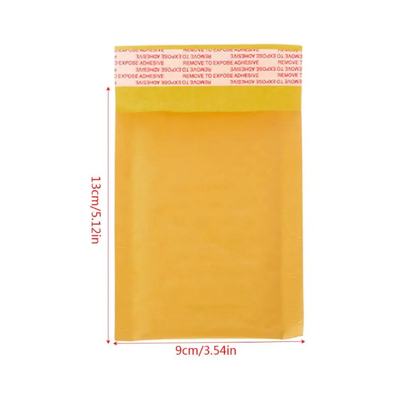 10 Pcs Kraft Bubble Mailers Yellow Padded Mailing Bags Paper Shipping Envelopes