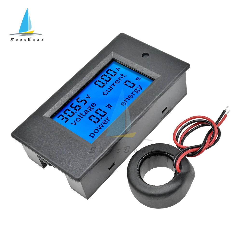 AC 80-260V 100A 50A 20A LCD Digital Voltage Meter Power Energy Indicator Voltmeter Ammeter Wattmeter Current Amps Volt Tester