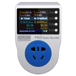 ZHURUI PR10-A AU plug power meter /power monitor / energy meter socket / can measure/ alarm/ timing/ 0.1~2500w