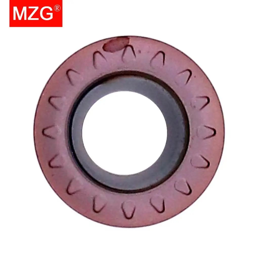 MZG-torneado de carburo CNC para fresadora, 10 piezas, RPMT 1204, 10T3, 08T2, MOE, JS, ZP152, mecanizado de acero inoxidable, EMR