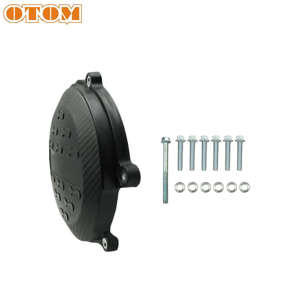 OTOM Motorcycle Clutch Protection Cover With Install Bolts Nut For HONDA CRF250R CRF 250R 2010 2013-2017 Motocross Engine Guard