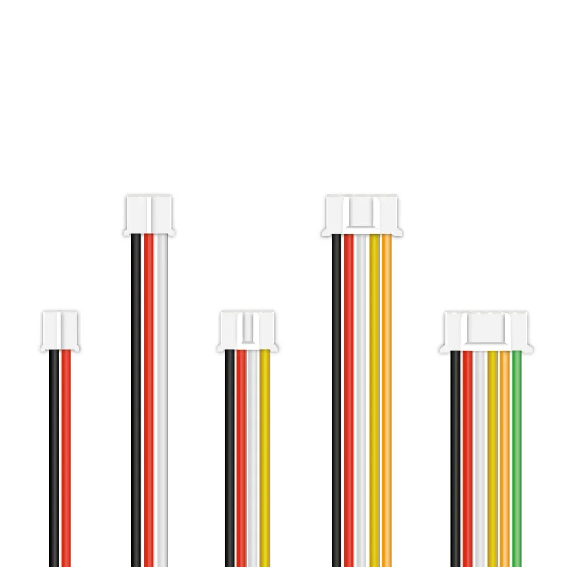 

High-end 10pcs 22awg ph2.0 2p-18p Soft Silicone Wire Cable Single/Double Head Male Connector Cable JST 20cm PC DIY 3239