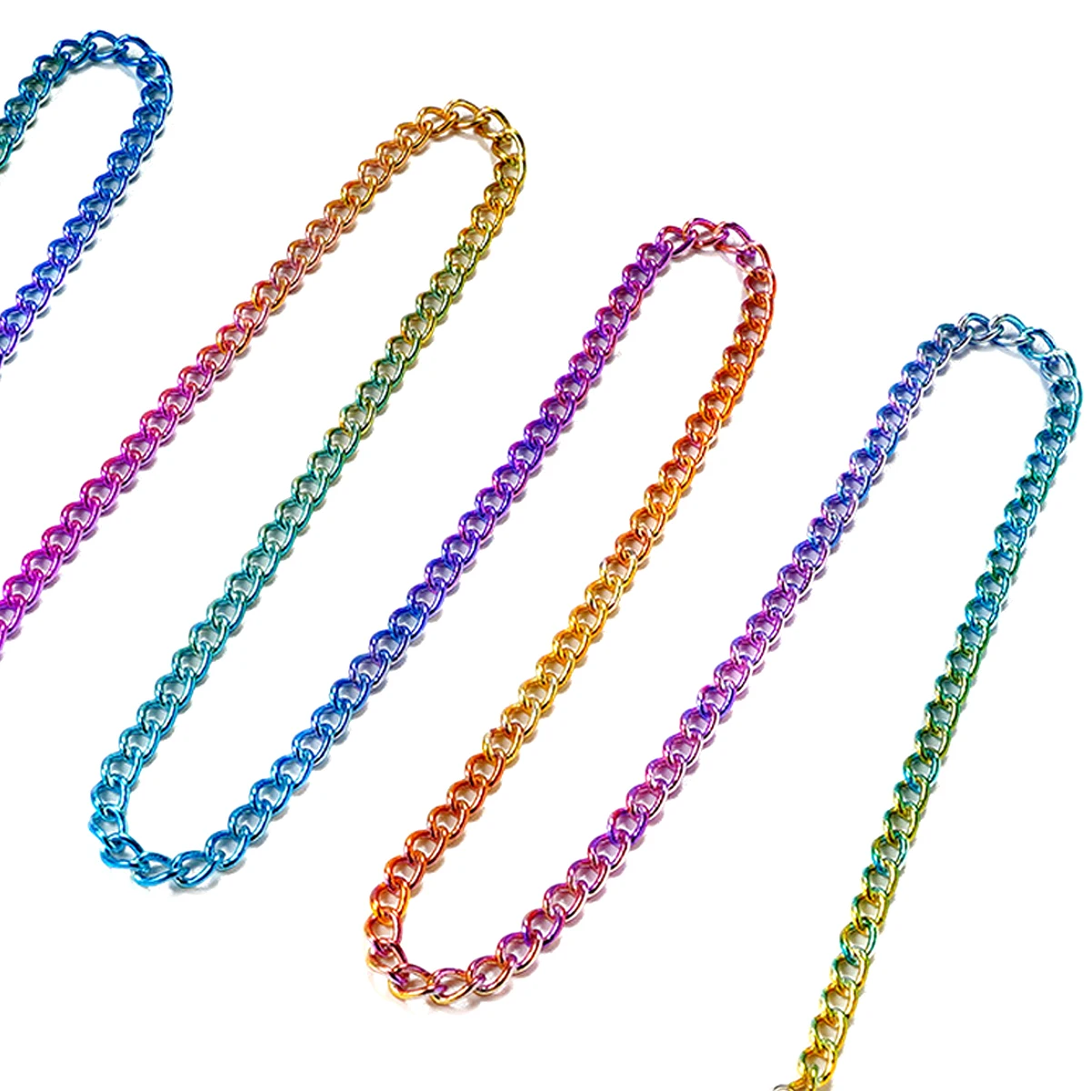 New 2021 Color fun Gradient Rainbow Sunglasses Chain young stylish with anti-skid loops for daily and sport reading glasses