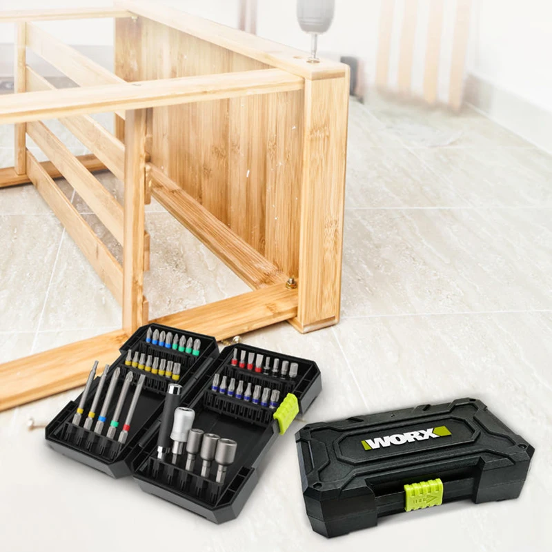 WORX Screwdriver WA1149 Color Set of 42 Multipurpose Combination Power Tools