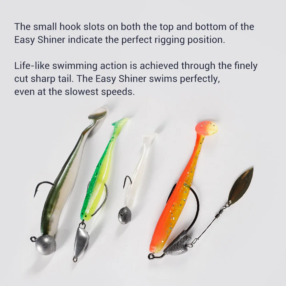 Noeby Easy Shiner – Señuelo blando para sábalo, lucio y carpa - imagen 2