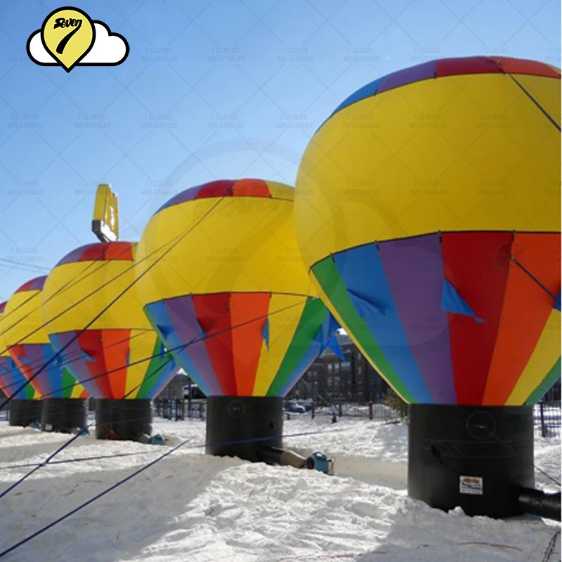 Globos inflables gigantes de aire caliente para publicidad, Bola de tierra en tierra para decoración de eventos de tienda, 3m, 4m, 5m, 10 pies, 14 pies, 17 pies