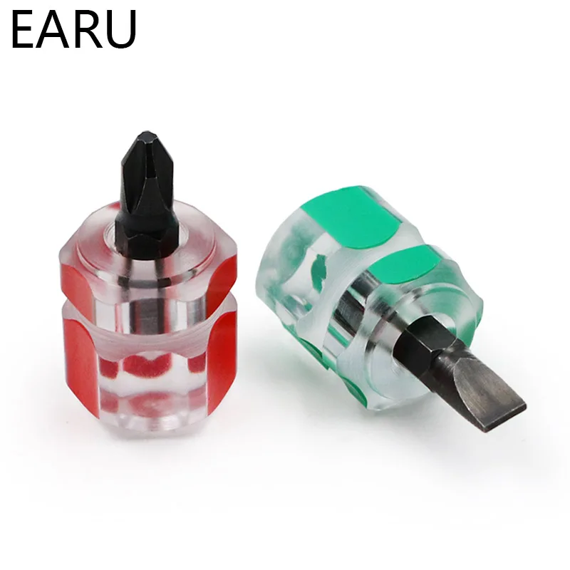 Screwdriver Kit Set Mini Small Portable Radish Head Screw Driver Transparent Handle Repair Hand Tools Precision Car Repair