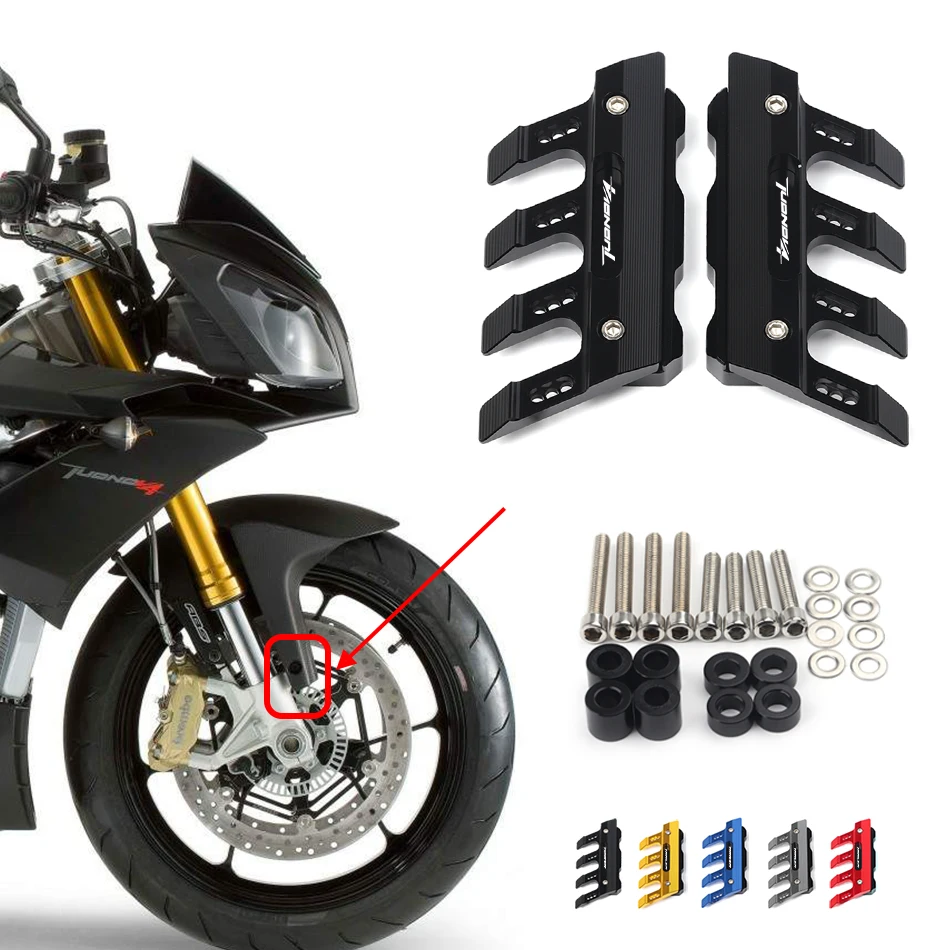 

For Aprilia TUONO V4R V4RR(TUONO V4R APRC) Motorcycle CNC Accessories Mudguard Side Protection Front Fender Anti-Fall Slider