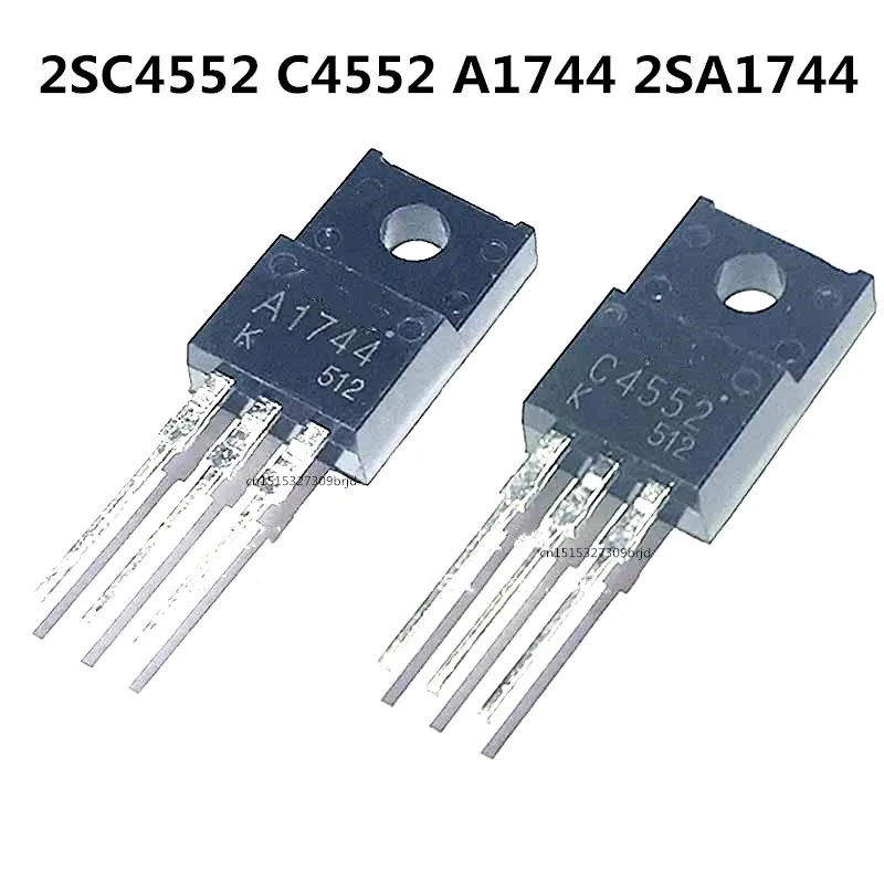 Original 5pcs/  2SC4552 C4552 A1744 2SA1744 TO-220F