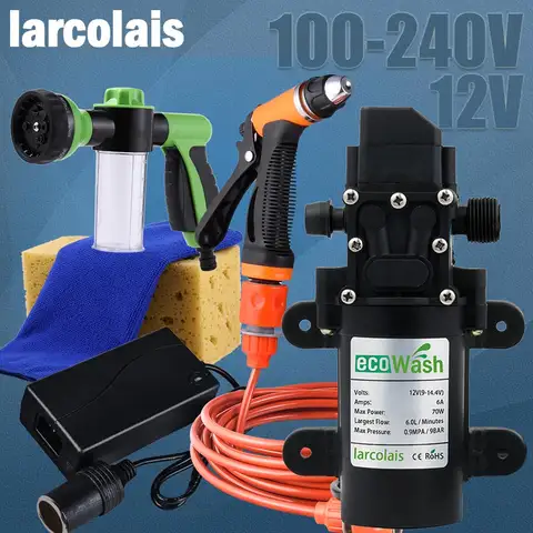 12V Portable Car Wash Water Gun Larcolais
