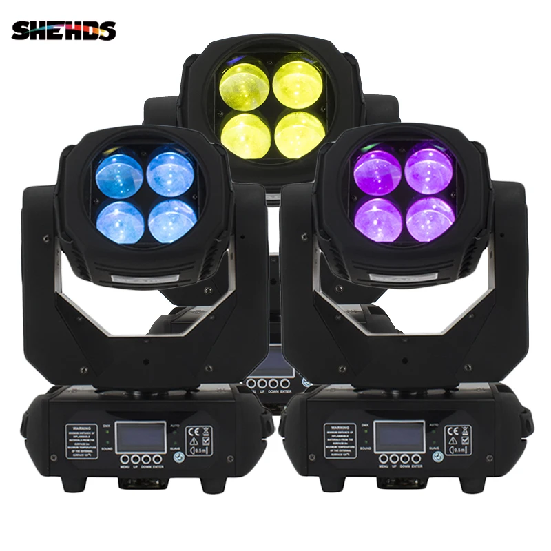 2Pcs LED 4X25W Super Beam Moving Head Lighting DMX Good For Stage DJ Disco Bar Stage Wedding