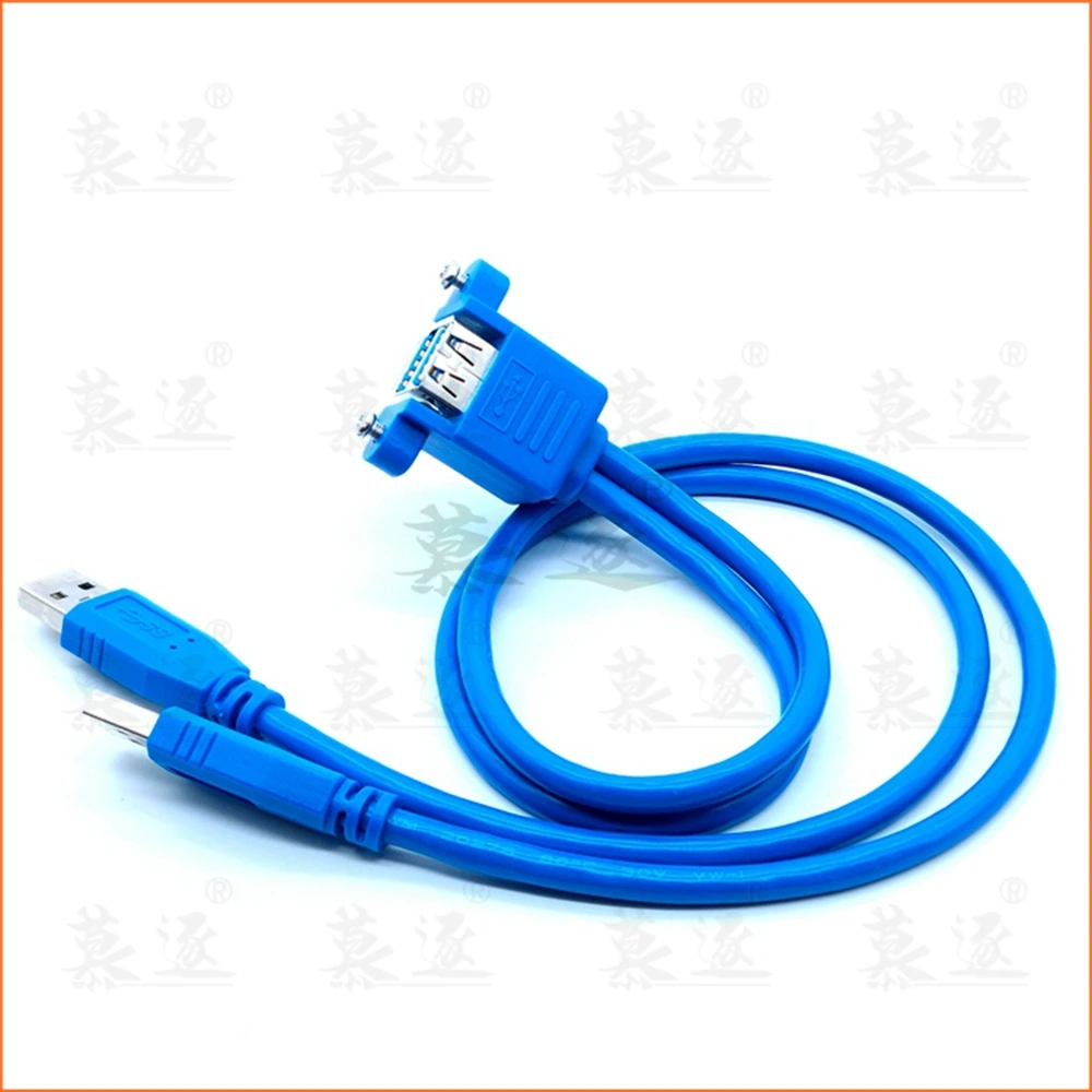 USB3.0 male to female extension cord with screw hole double layer USB3.0 extension cord can be fixed