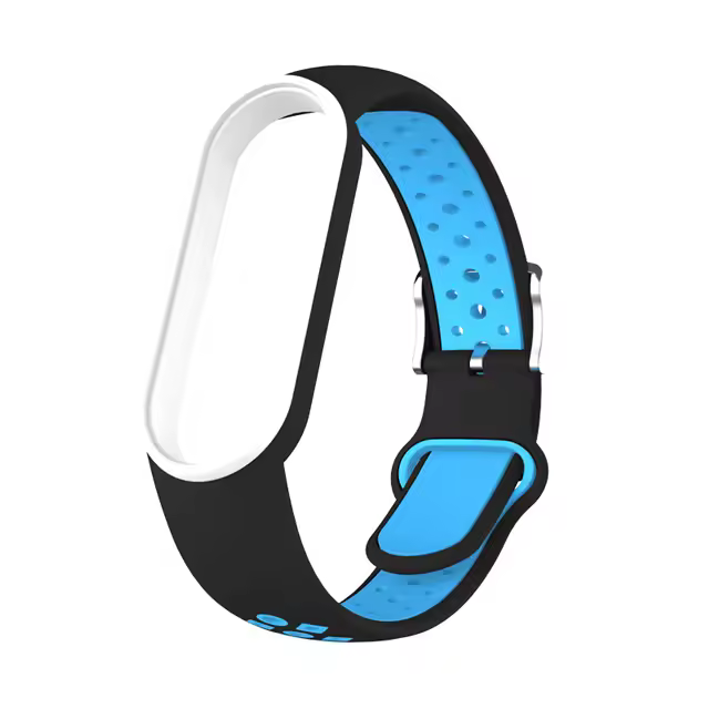 Belt For Xiaomi Mi Band 5 6 Two-color Silicone Bracelet Sport Breathable Strap For Miband 5 Miband7 Replacement Wristband - Image 18