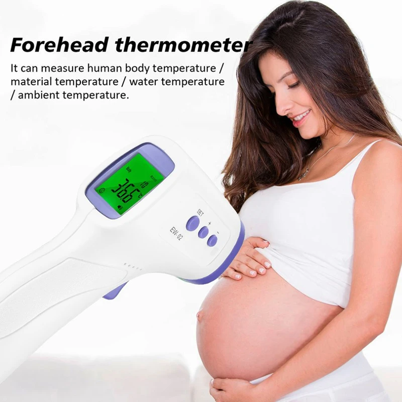 2024 LED Infrared Forehead Body Non-contact Thermometer for Infants Adults Outdoor Home Digital Fever Measurement Tool