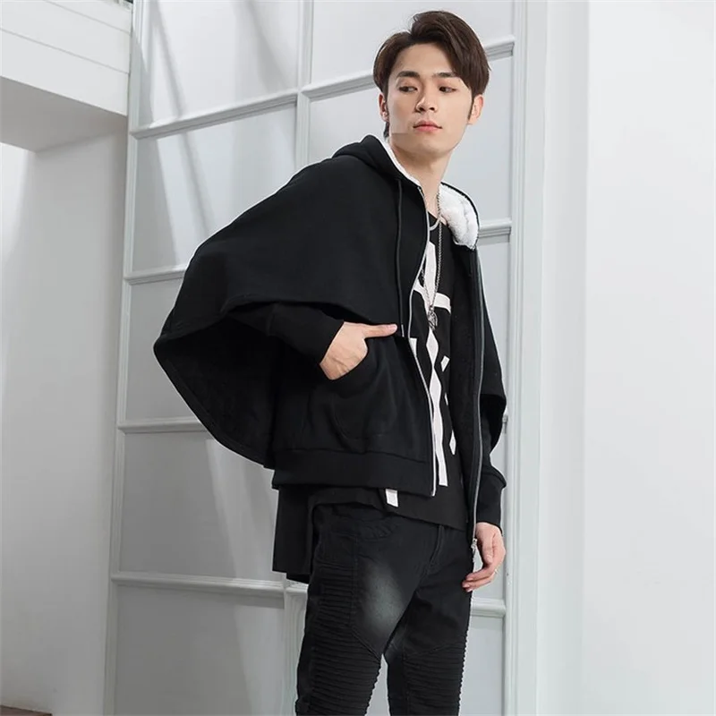 

Men's outerwear Winter and winter hoodie slimming with fleece thickening hoodie for men casual coat youth student trend