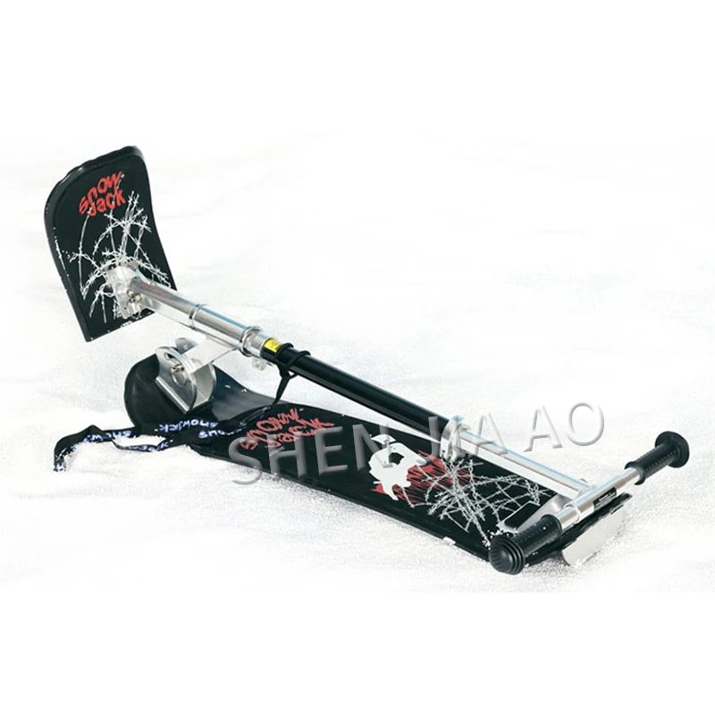 

foldable outdoor sled snow sport sleigh skis winter sledge aluminum for children adult new style