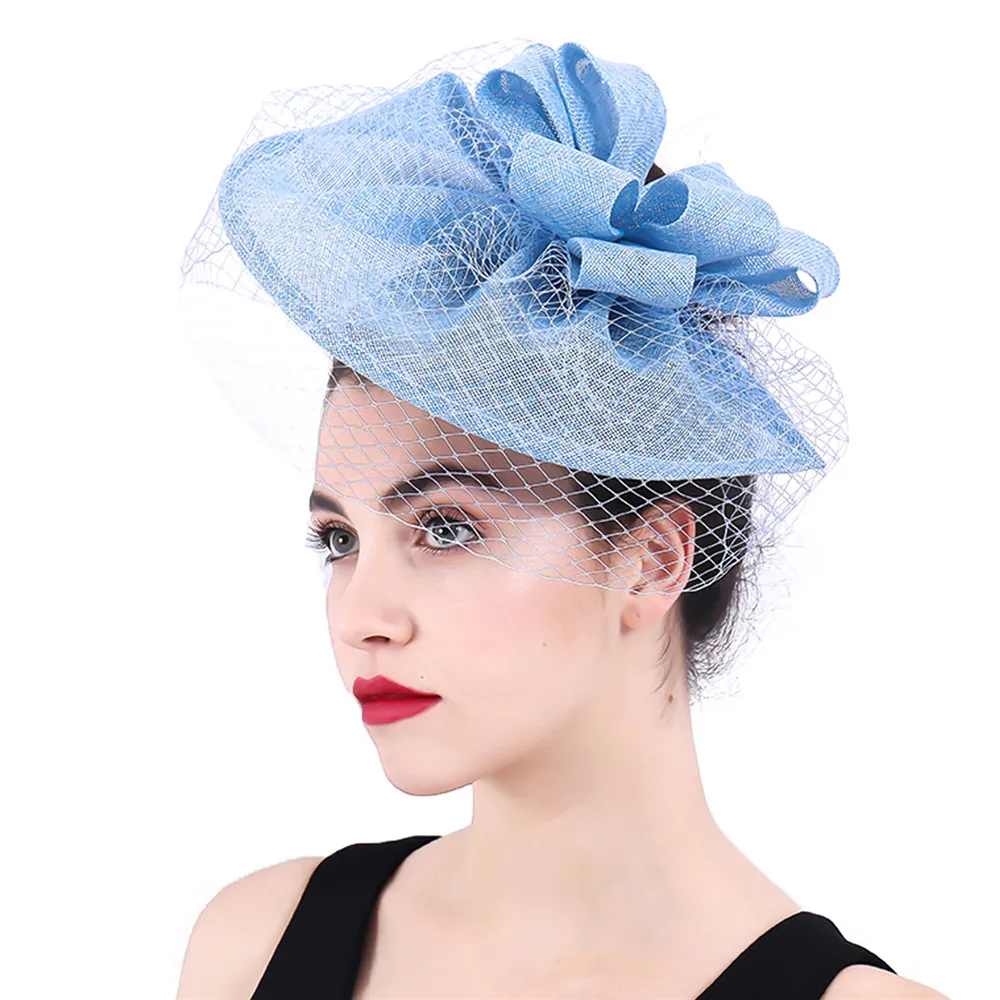 

Gorgeous Bride Mesh Fascinators Hat Women Wedding Derby Headwear Event Hair Accessories Millinery Women Ladies Wedding Headdress