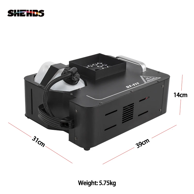 SHEHDS For DJ Disco Lights Stage by DMX Controller 24x9W RGB 3in1 Fog Machine With Remote Control