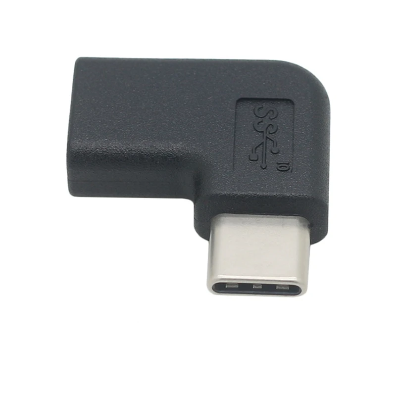 90 Degree Type C Adapter, USB C Male to Female Adapter Upward and Downward Angled USB-C Adaptor USB 3.1 Type-C Connector