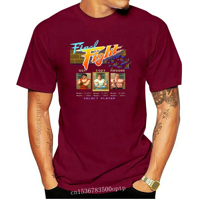 New Black game cody guy haggar classic retro old school T-Shirt Final Fight arcade