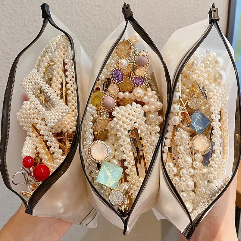 2/3/4 sztuk koreański mody spinki do włosów dla kobiet Trendy dziewczyna Pearl kryształowe spinki do włosów zestaw geometryczne akcesoria do włosów Hairgrip kąpiel klip