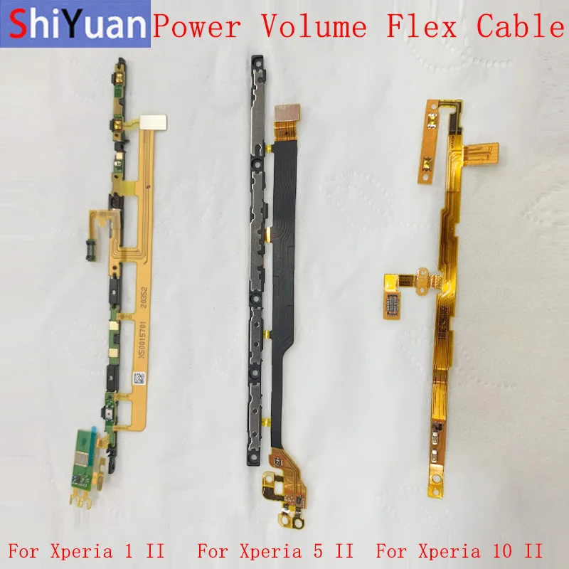 Power On Off Button Volume Switch Control Flex Cable Ribbon For Sony Xperia 1 II 5 II 10 II Power Volume Side Button Flex