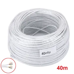 Cable de 6 cables para videoportero, intercomunicador a Color, timbre, 40M, 0,2x6P, 10M/15M/20M/30M