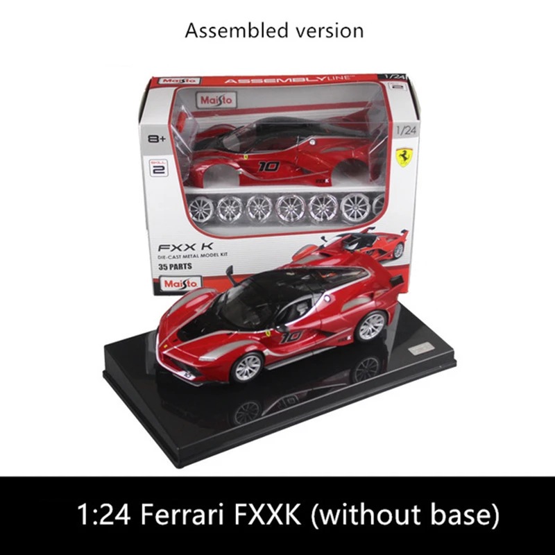 Maisto 1:24 assemblato modello di auto fai da te Ferrari FXXK auto sportiva edizione limitata Rafa 488 simulazione convertibile modello di auto in