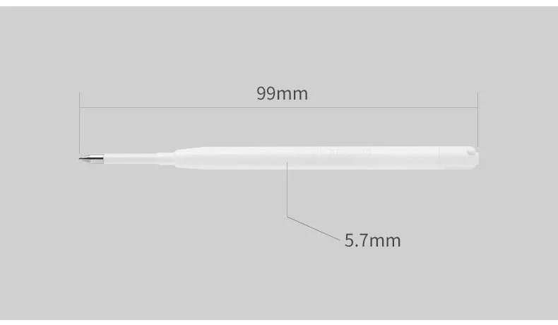 Xiaomi 금속 사인 펜 Kaco 0.5MM EU 리필 블루/블랙/레드/네이비 블루 잉크 유럽 표준 개폐식 젤 펜 10 개/갑