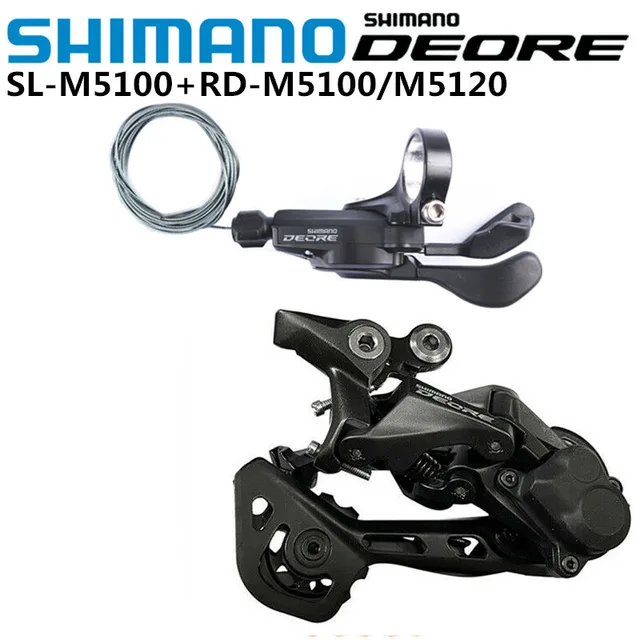 SHIMANO DEORE M5100 XT M8000 SLX M7000 11S tylna przerzutka dźwignia zmiany biegów Mini grupa MTB przełożenie do roweru górskiego przerzutka
