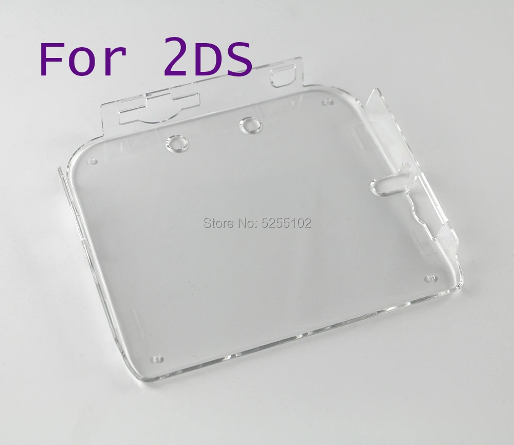 

6pcs For 2DS Transparent Plastic Crystal Gamepad Case Clear Skin Cover Protective Shell For Nintendo 2DS Film